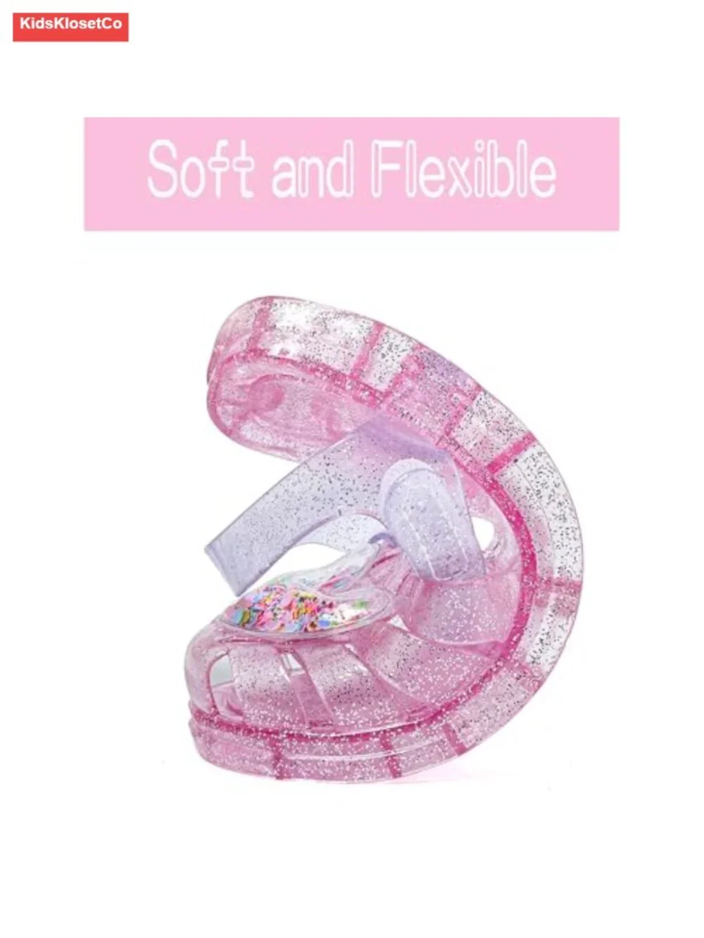 Girls Soft Sole Jelly Sandals Closed Toe Comfortable Princess Summer Dress